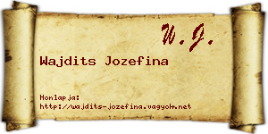Wajdits Jozefina névjegykártya